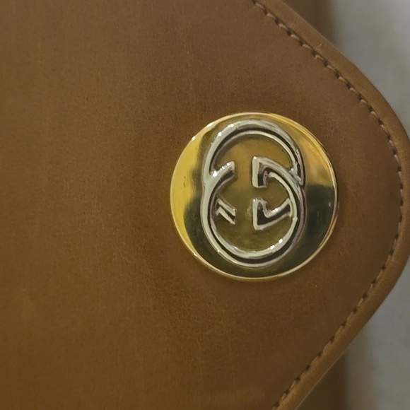 Gucci Rare VINTAGE Tan Leather Shoulder Bag - Picture 7 of 16